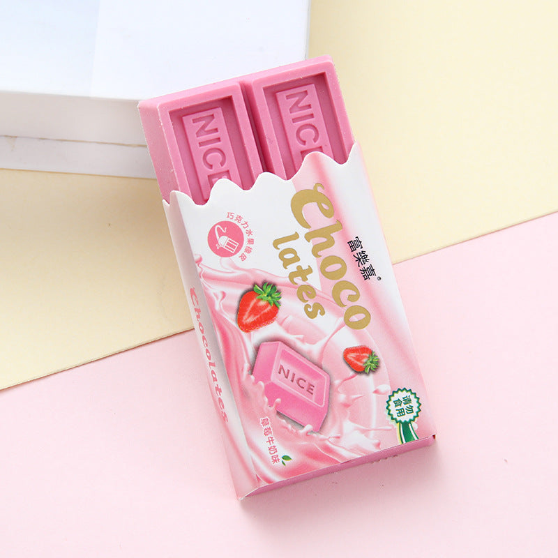 Wholesale Rubber Cartoon Simulation Chocolate Eraser